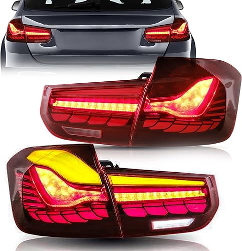 VLAND OLED - Conjunto de luces traseras para BMW M33 Series F30 F35 F80 Sedan 6 generación 2012-2018, lámpara trasera mejorada con básculas de