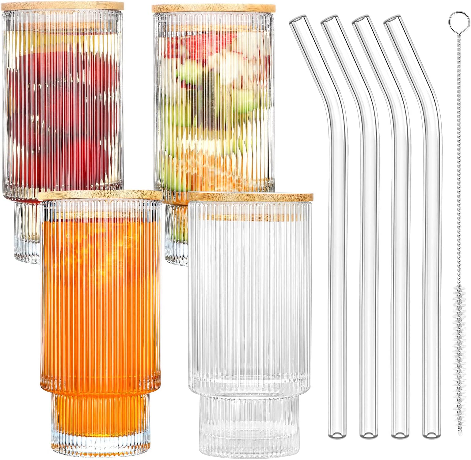 Cocktailgläser 500ml Edelstahl Mit Ananas Design - Ideal Für Eiskaffee & Getränke