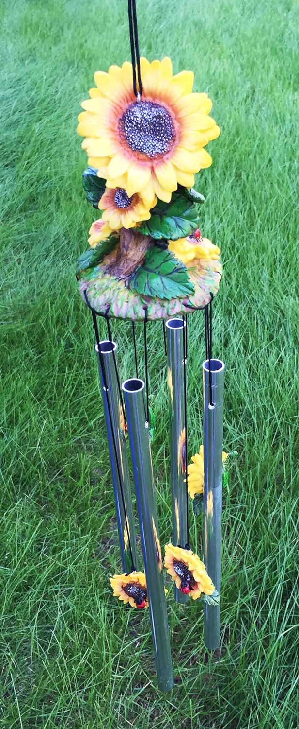 Gifts & Decor Beautiful Spring Sunflowers Bloom Resonant Relaxing Wind Chime Patio Garden