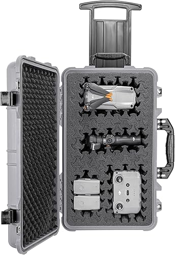 Miniatura 3 de Eylar Estuche rígido de 22 pulgadas con rodillo de mano con espuma Ragar XP Crosslink reconfigurable y reutilizable, impermeable, a prueba de golpes