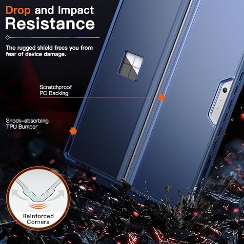 Miniatura 3 de MoKo Funda para Microsoft Surface Pro 7 PlusPro7Pro 6Pro 5Pro 4LTE - Funda resistente todo en uno con soporte para bolígrafo, funda protectora con