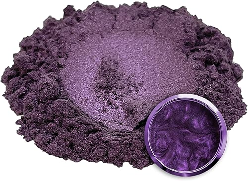 Miniatura 2 de Eye Candy Pigmento de mica en polvo premium "Murasaki Violet" (50 G), aditivo multiusos para manualidades  Epoxi, arte de resina, esmalte de uñas,