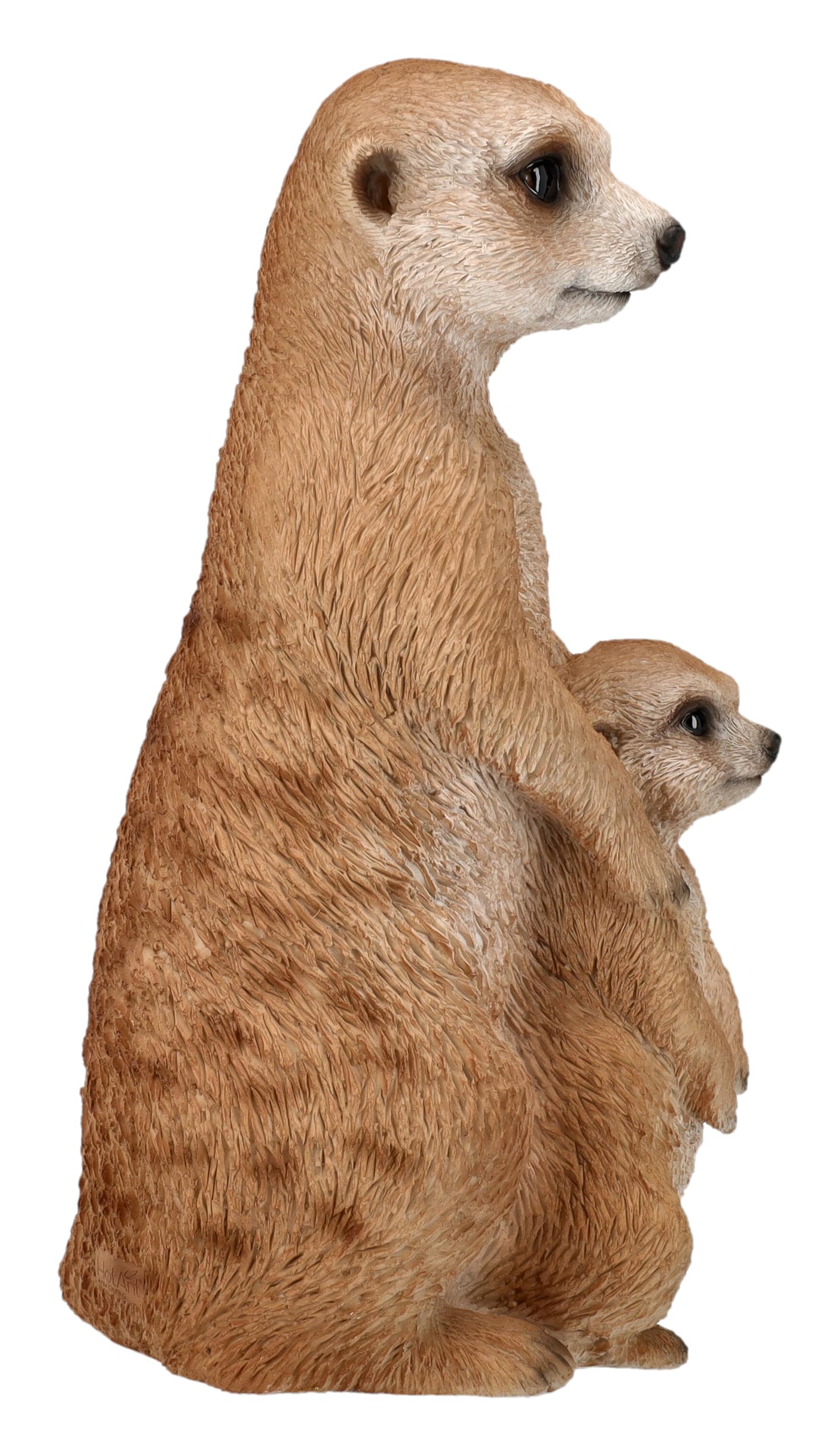 Figuren Shop GmbH Liebevolle Gartenfigur: Erdmännchen Familie von HotAnt - 27 cm Garten Deko Figur
