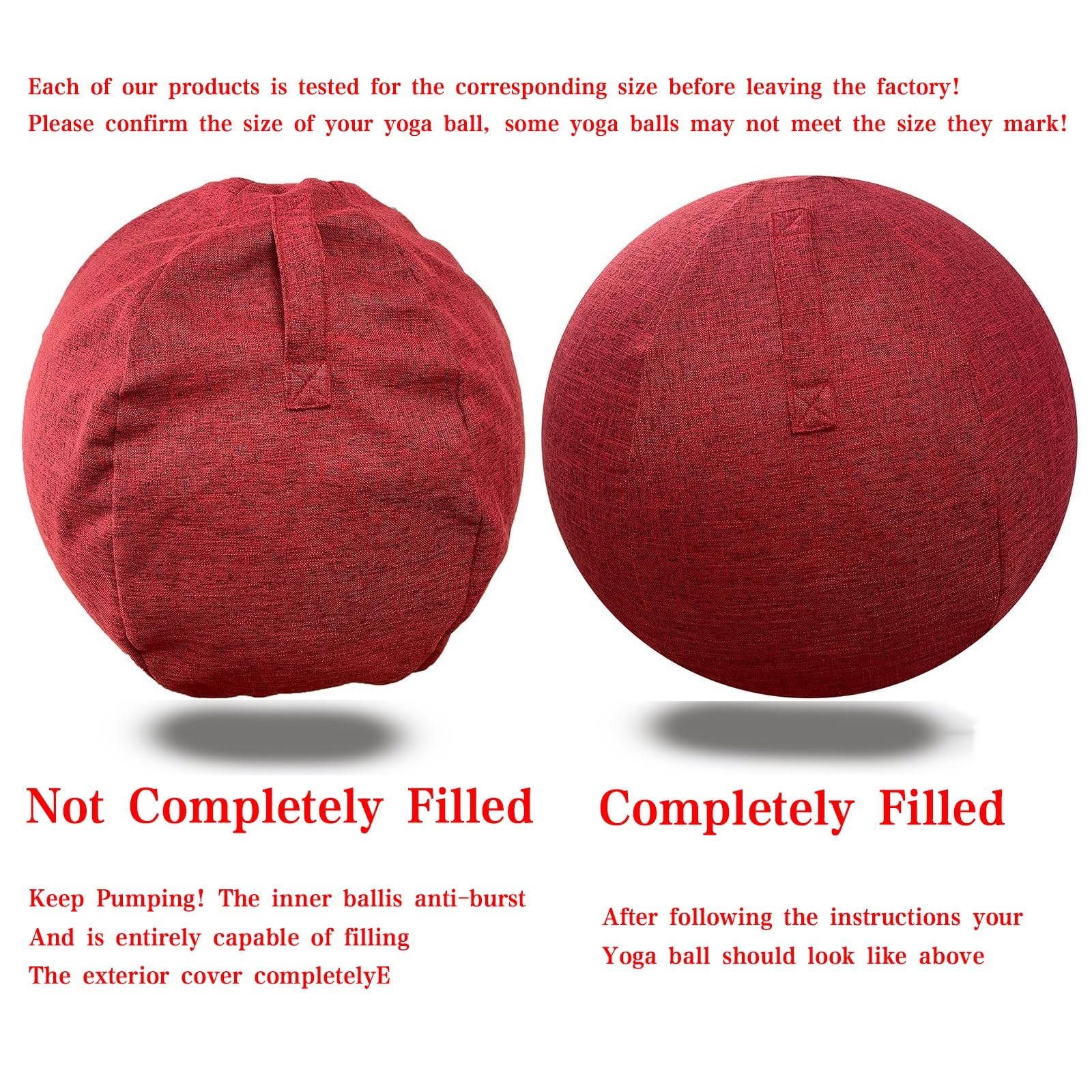 9 Couleurs Swiss Ball Ballon Gym Grossesse Couverture 55/65/75 cm Protection Contre La PoussièRe ProtéGer Les D'Enveloppe pour La Maison Et Le Bureau Ballon d'exercice