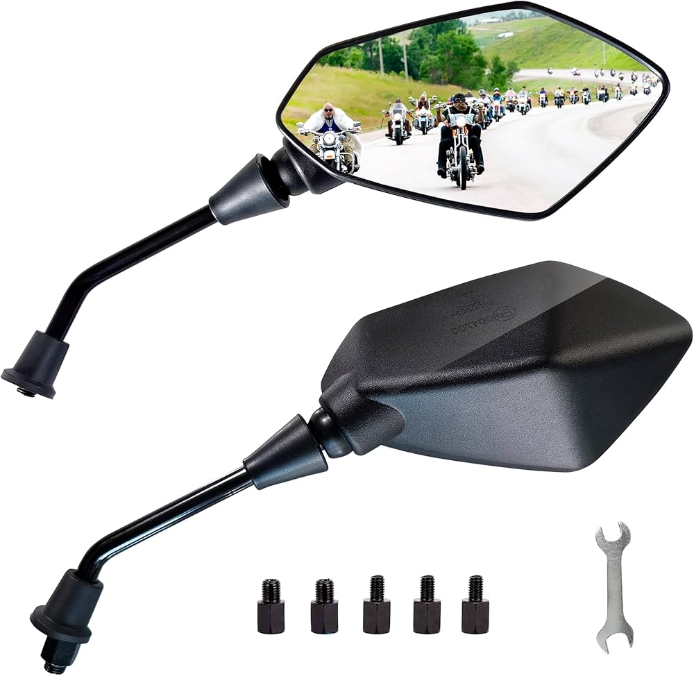 Amazon.com: MAMIKO Universal Motorcycle Rear View Mirrors for M8