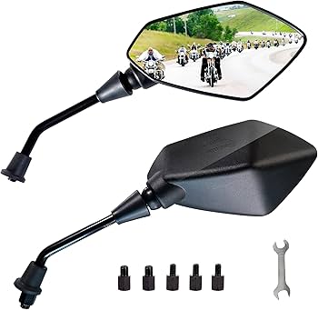 Amazon.com: MAMIKO Universal Motorcycle Rear View Mirrors for M8