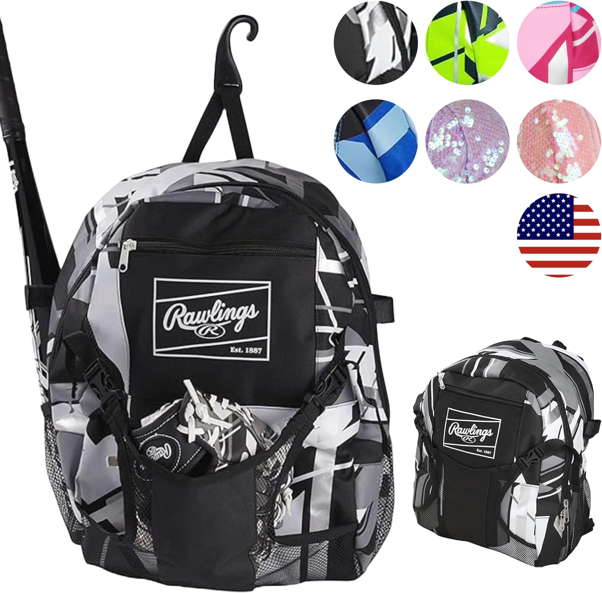| REMIX Baseball & Softball Equipment Bag | T-Ball/Rec/Travel | Backpack & Duffle Options