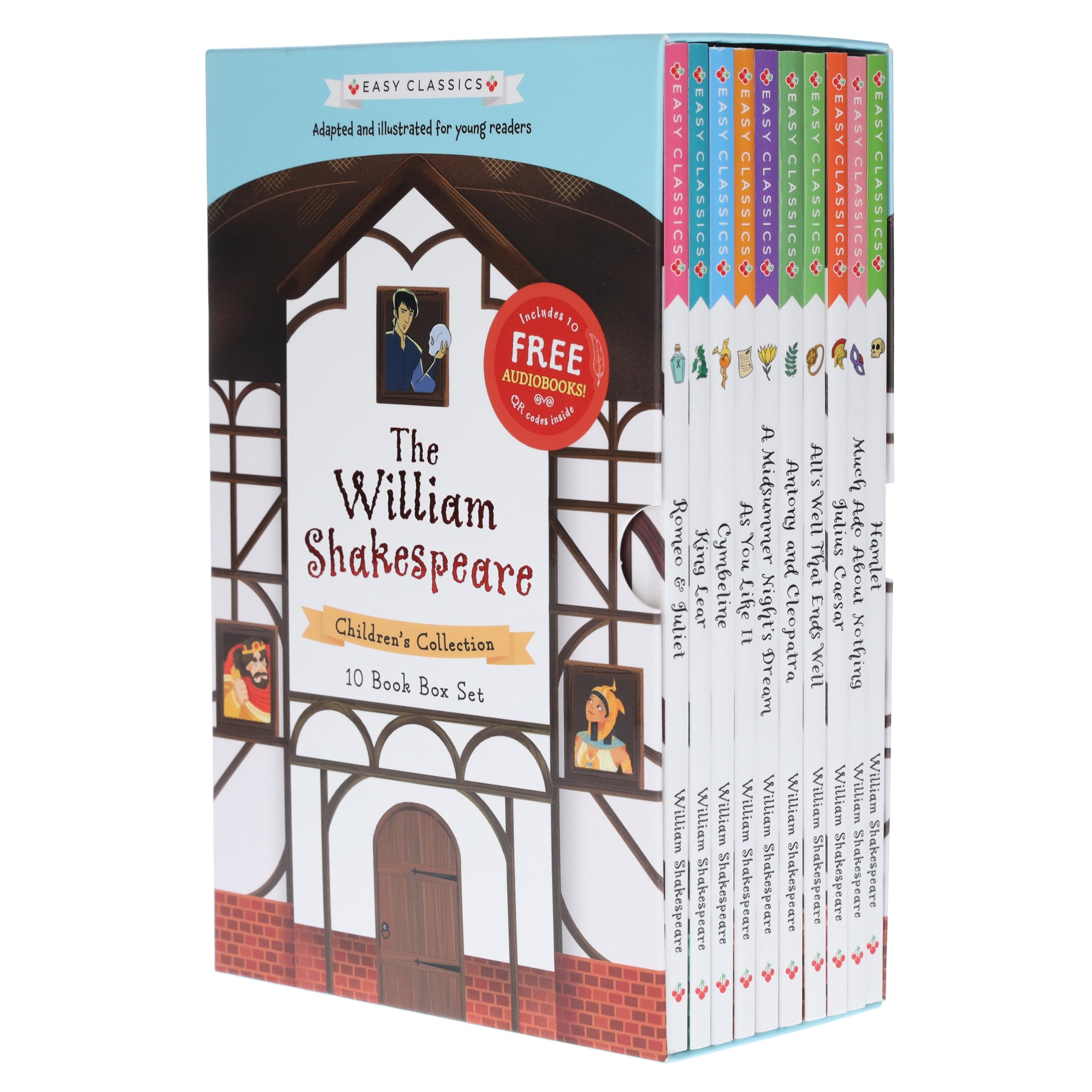 William Shakespeare Easy Classics Volume 1 Children Collection 10 Books Boxset With Free Audio Books (Hamlet, Julius Caesar, Anthony and Cleopatra, ... Shakespeare Children's Collection (Series 1))