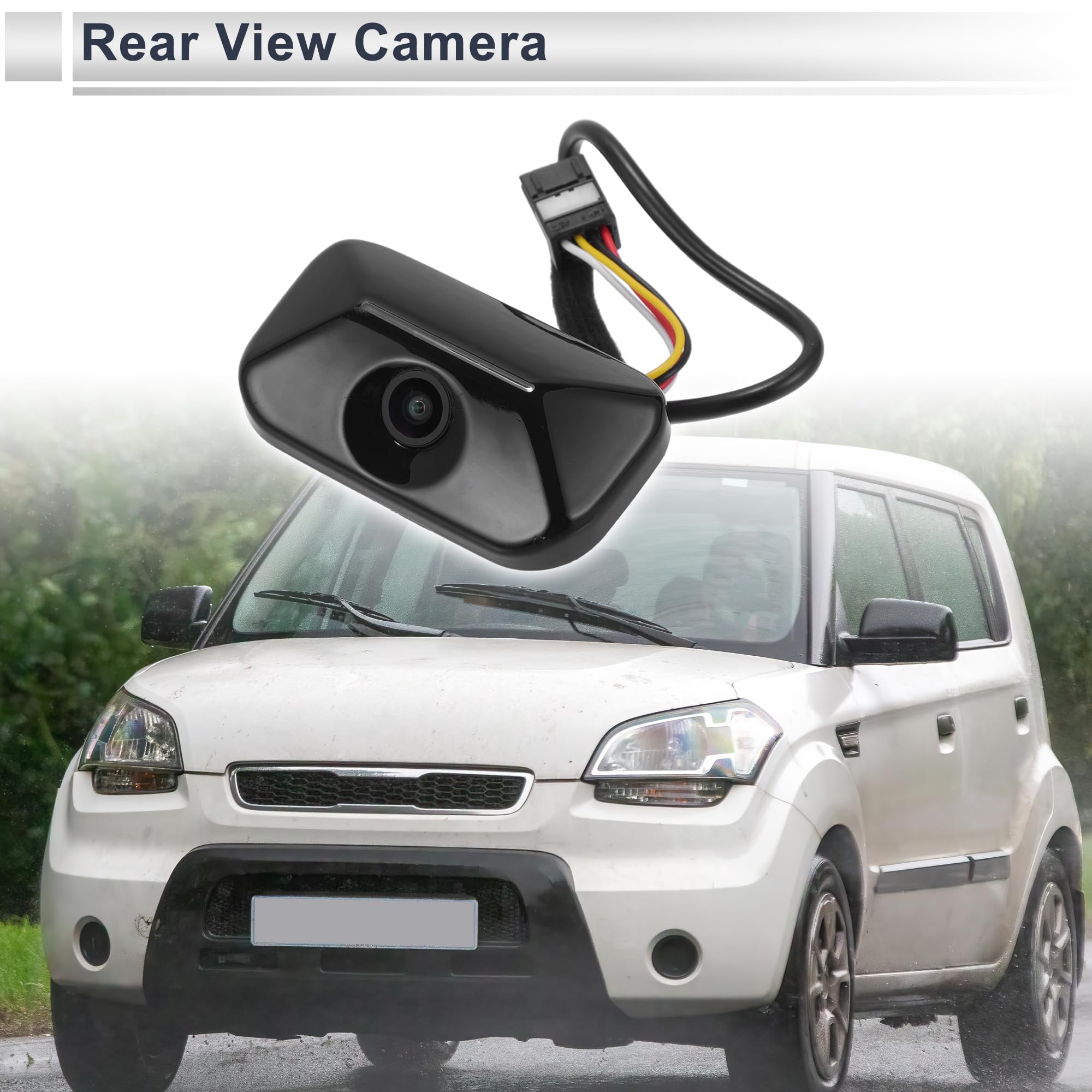 Telecamera Per Targa Posteriore Per Kia Soul 2010-2013 1pc | OE: 95760-2K100/95760-2K101. Retromarcia, Visione Notturna, Angolo 120-180°, Impermeabile IP68, Tensione 12-24V.