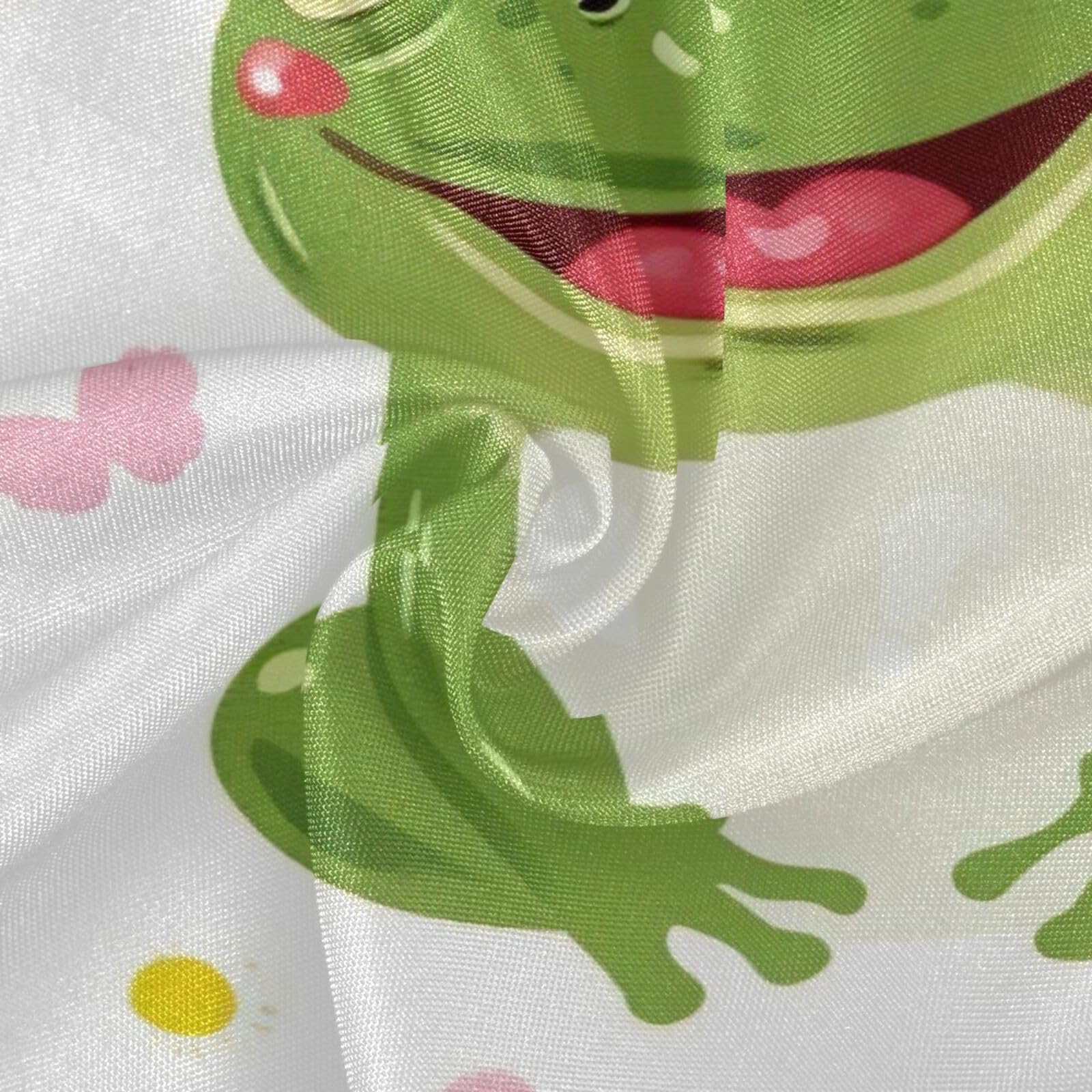 Wajiw 60 Inch Indoor Outdoor Round Tablecloth with Umbrella Hole and Zipper Waterproof Patio Table Cover for Camping Dining Room Party Outdoor Picnic,Frogs