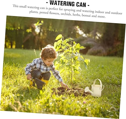 Miniatura 3 de Yardenfun 5 unids regadera de estaño beige Cubo de riego de flores Cubo de pulverización galvanizado Cubo de riego para niños Hervidor pequeño