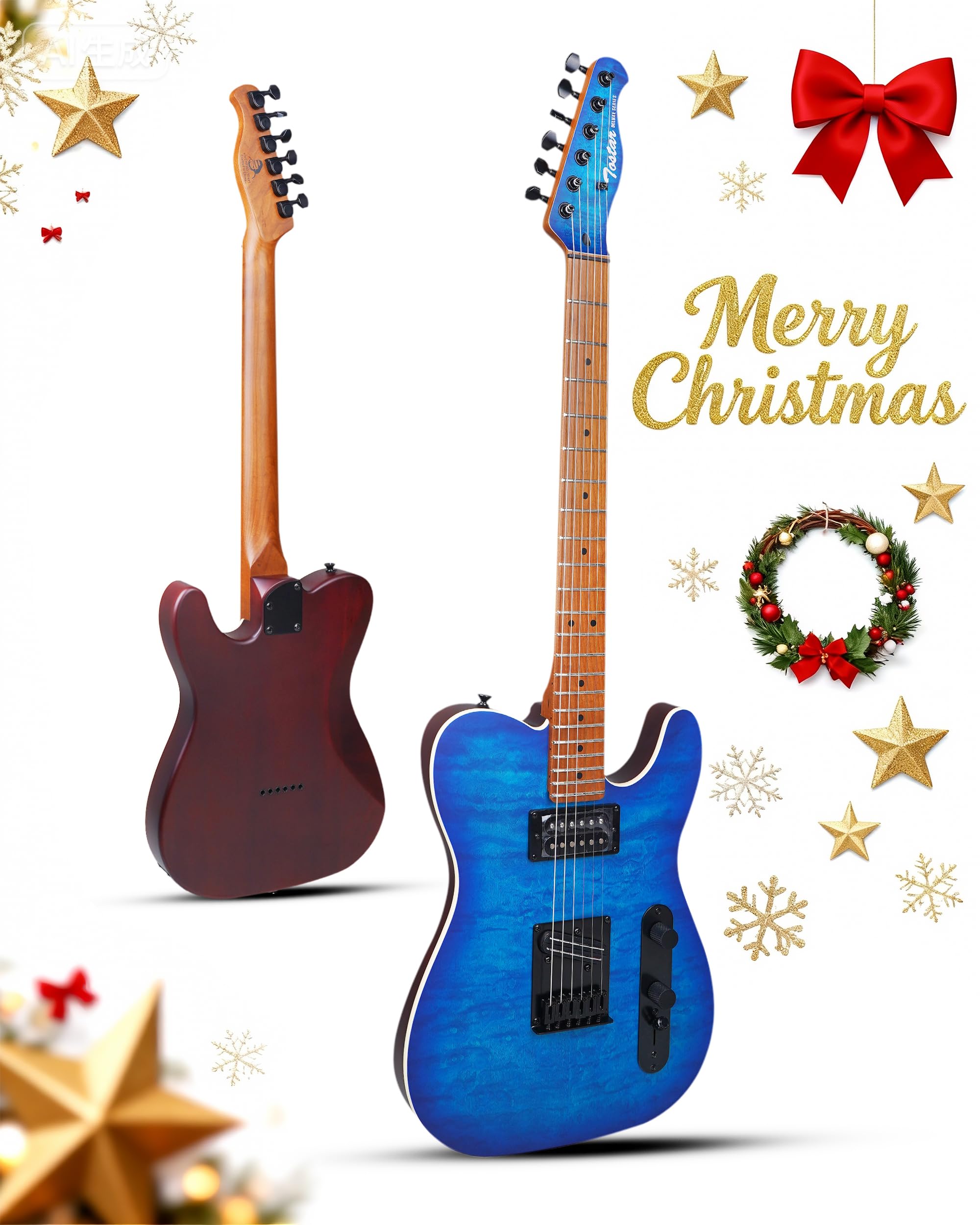 hts guitar テレキャスター Amazon.com: Fender Custom Telecaster FMT HH Electric Guitar