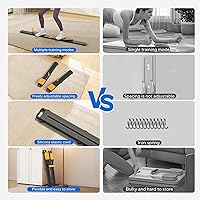 Vista 6 de MERACH Pilates Board, Multifunctional Abdominal Plate, Detachable Ab Trainer Machine with Anti-Slip and Quiet Design, Portable Pilates Reformer for