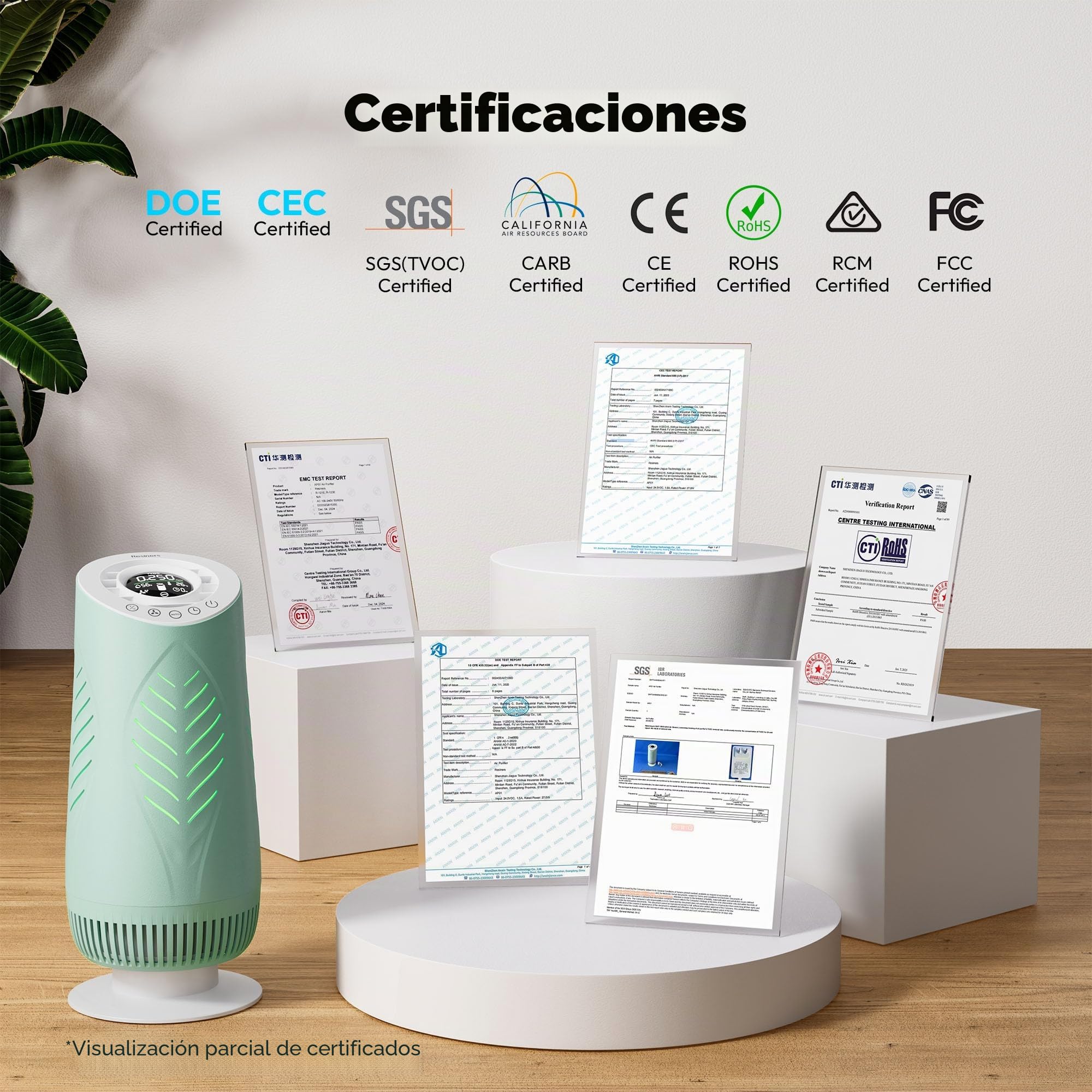 Resiners Purificador de aire puro personalizado para los amantes de la resina