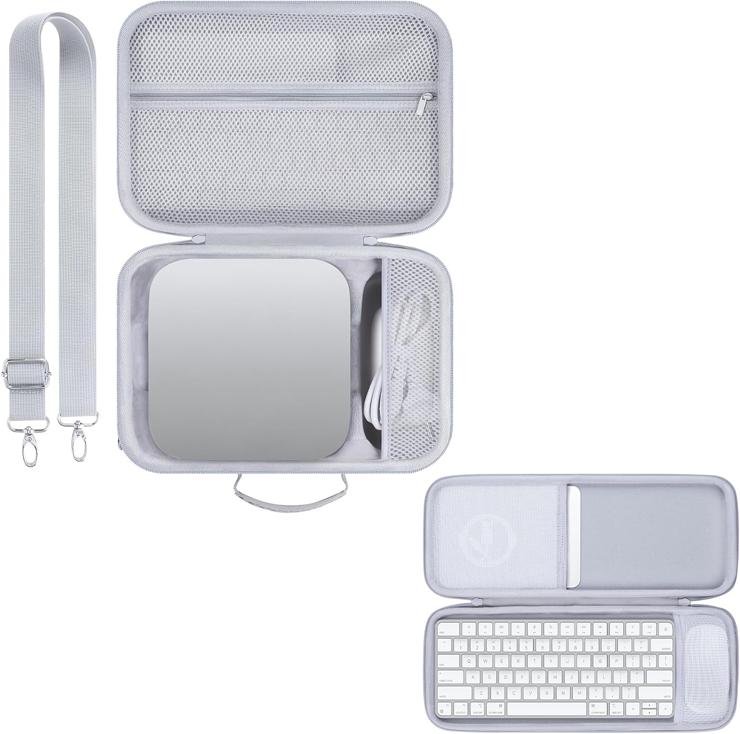 Storage Case Compatible with Apple Mac Studio M4 M3 M2 M1 Max/Ultra Desktop Computer + Apple Magic Keyboard Mouse Combo Case