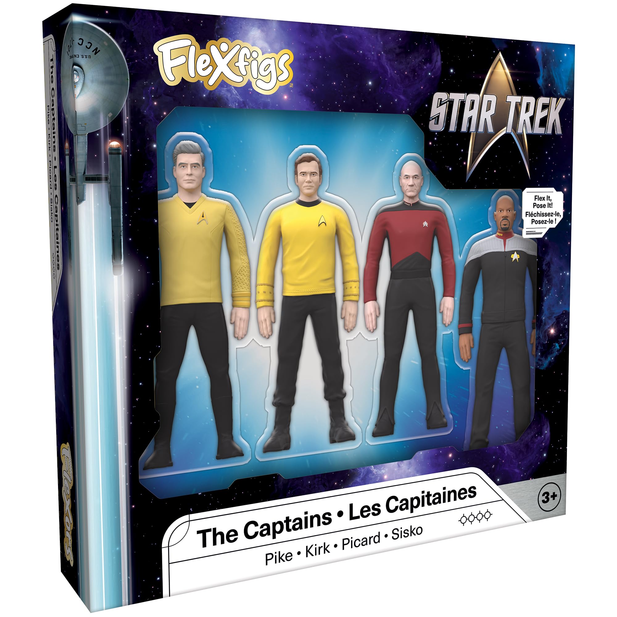 ENTERPRISE 4体セット　フィギュア　スター・トレック Amazon.com: FleXfigs: Star Trek Captains - 4 Character Pack