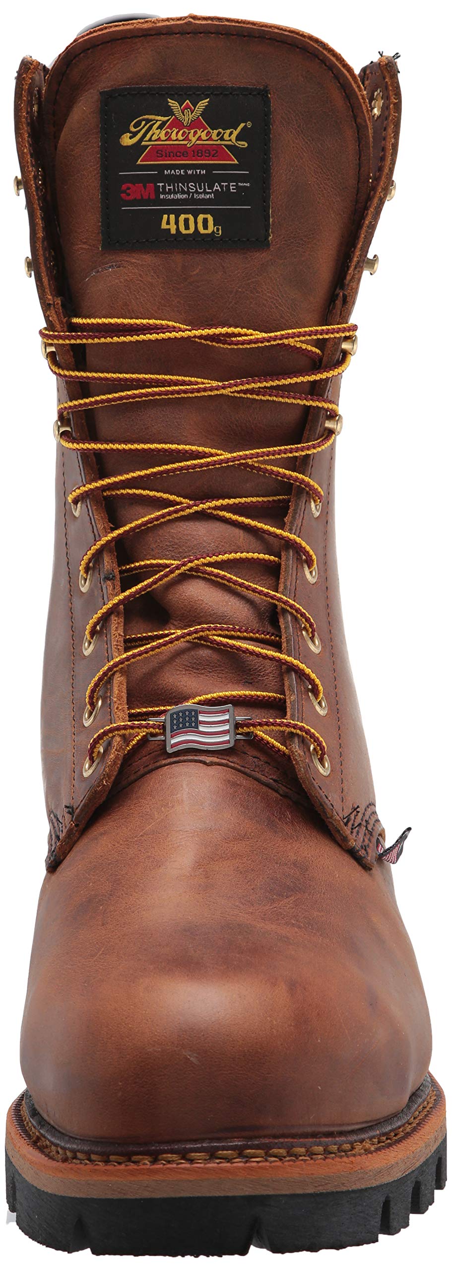 Thorogood Logger Series 9" Brown Crazyhorse Work Boots - Insulated, Waterproof, Steel Toe