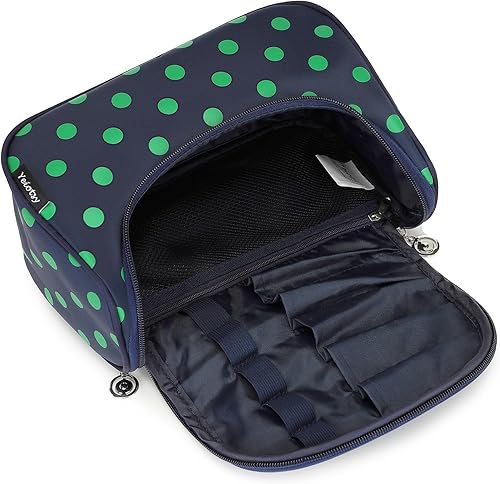 Miniatura 4 de Yeiotsy - Bolsa para cosméticos, neceser, para viaje, a lunares  Estuche de maquillaje para mujer