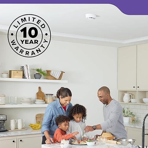 Miniatura 12 de Kidde Detector de humo, funciona con pilas AA, indicadores de luz de advertencia LED, 1 paquete, blanco, 30CUAR