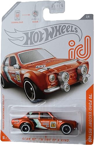 Hot Wheels Chase '70 Ford Escort RS1600 2/8, naranja quemado