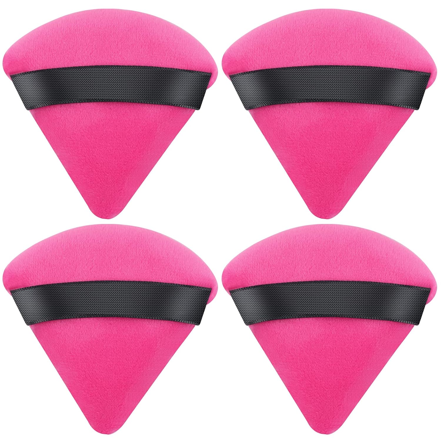 AMMON 4 Pcs Powder Puff, Triangle Soft Makeup Powder Puff