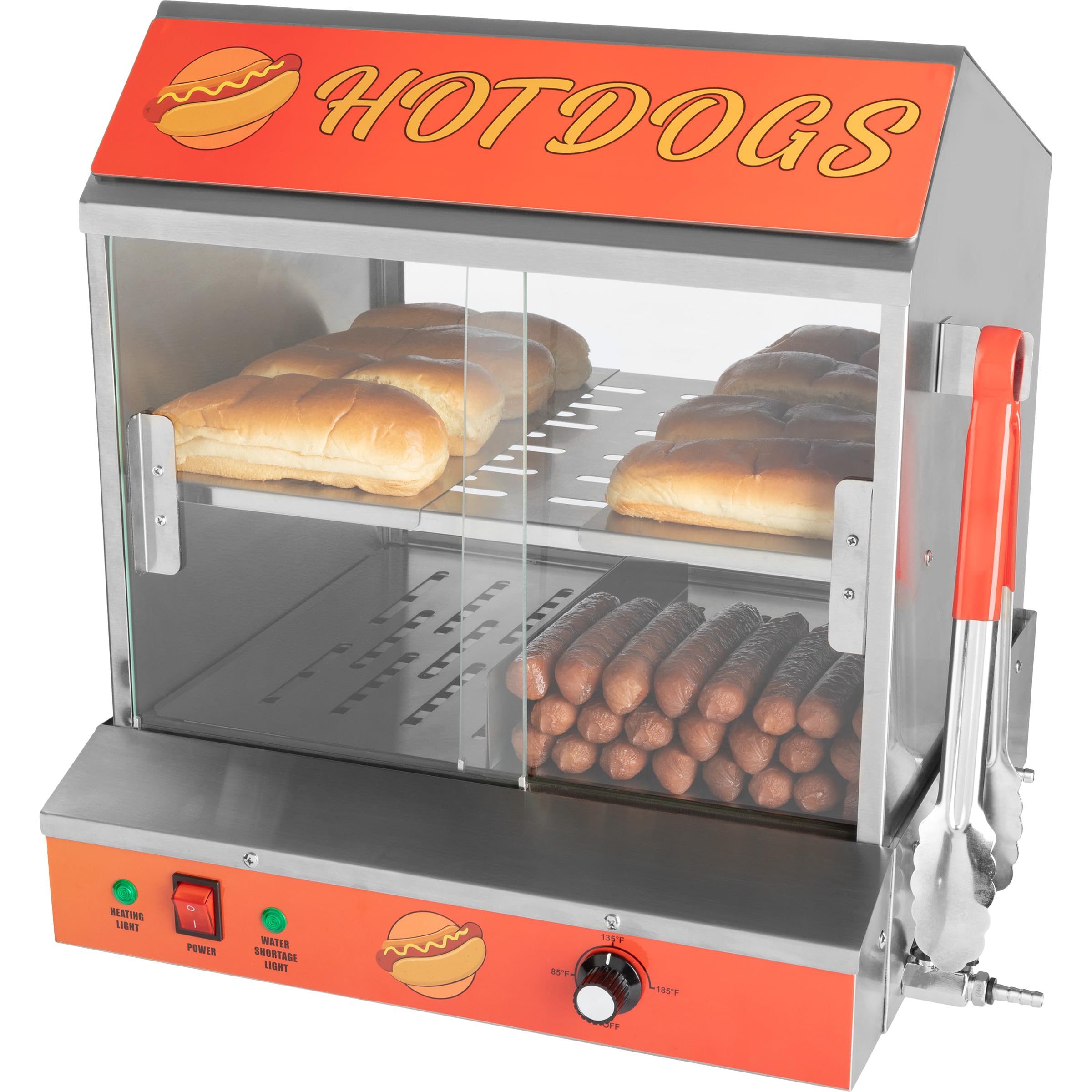 Great Northern Popcorn 1200W Hot Dog Machine, 34.5L