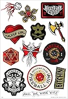 Vista 5 de Netflix Stranger Things: Season 4 Calcomanías para dispositivos con papel de aluminio (paquete de 23)