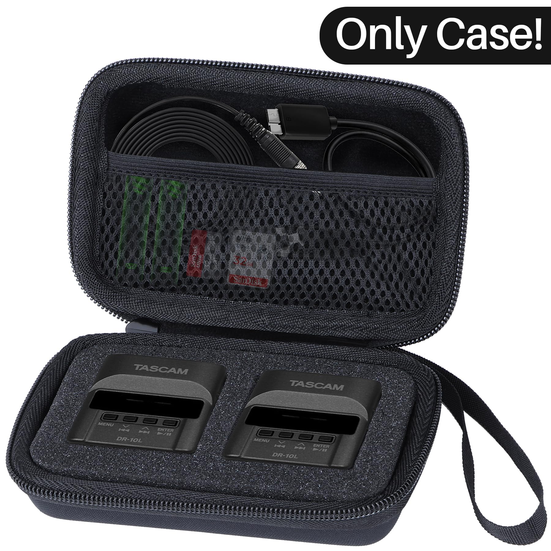Amazon.com: Lebakort Storage Case Compatible with TASCAM DR-10L