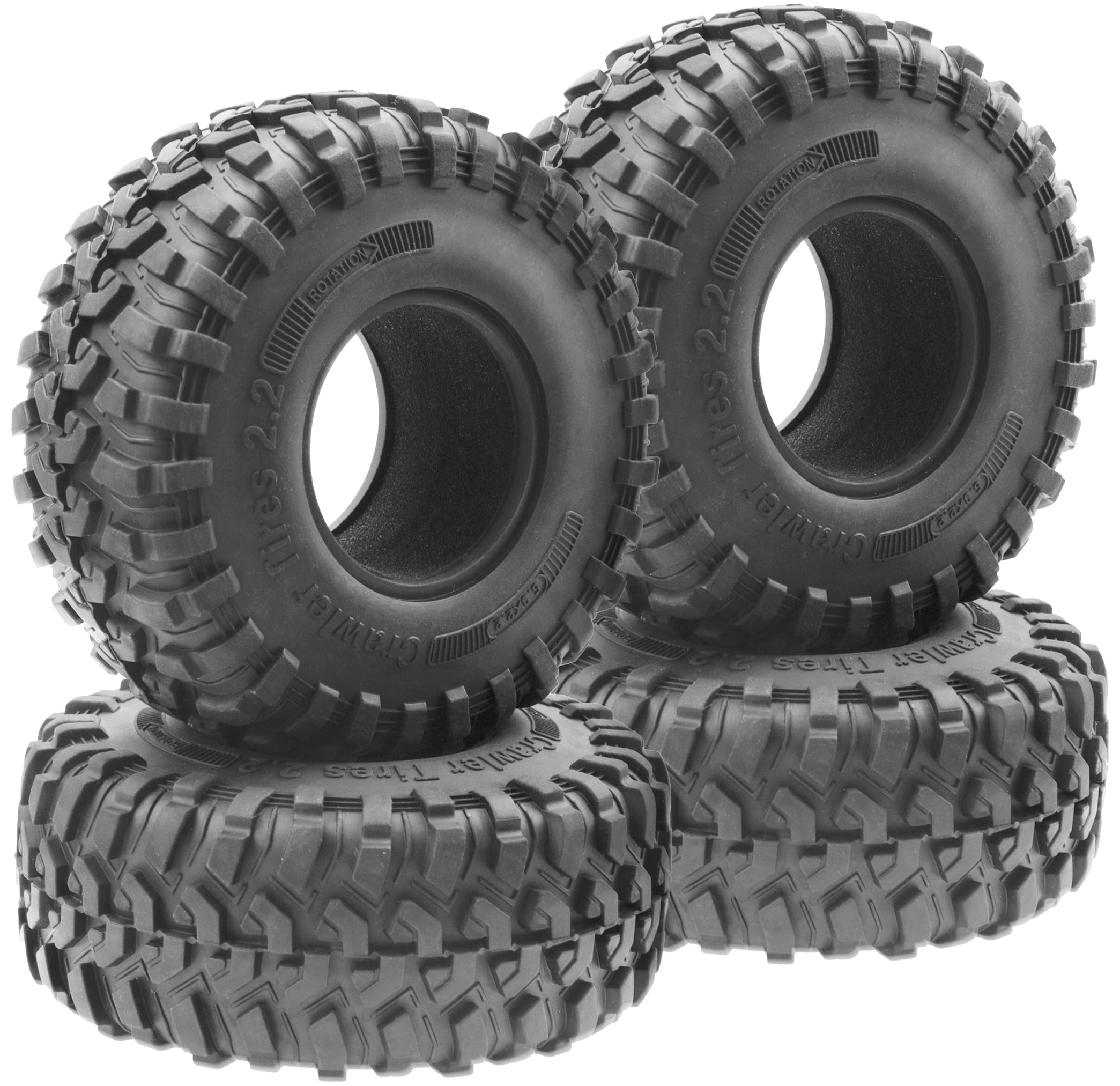 Crawler Tires And Wheels 4-Pack RC Crawler Tires Fits