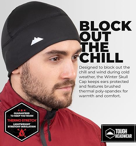 Miniatura 2 de Gorro térmico de invierno con forro de casco para correr gorro de ciclismo para invierno rendimiento de absorción de humedad