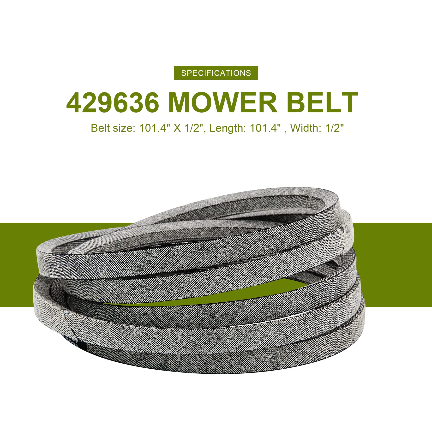 Amazon.com : Honoyam 2 Pack 429636 197253 Mower Deck Belt 42 