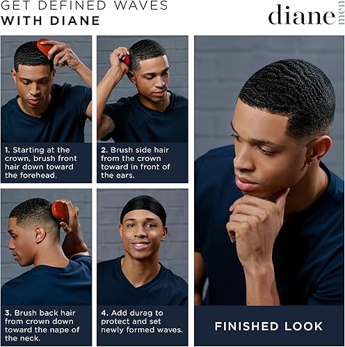 Miniatura 4 de Diane Prestige D1706 - Cepillo ondulado ovalado 100% suave con cerdas de jabalí