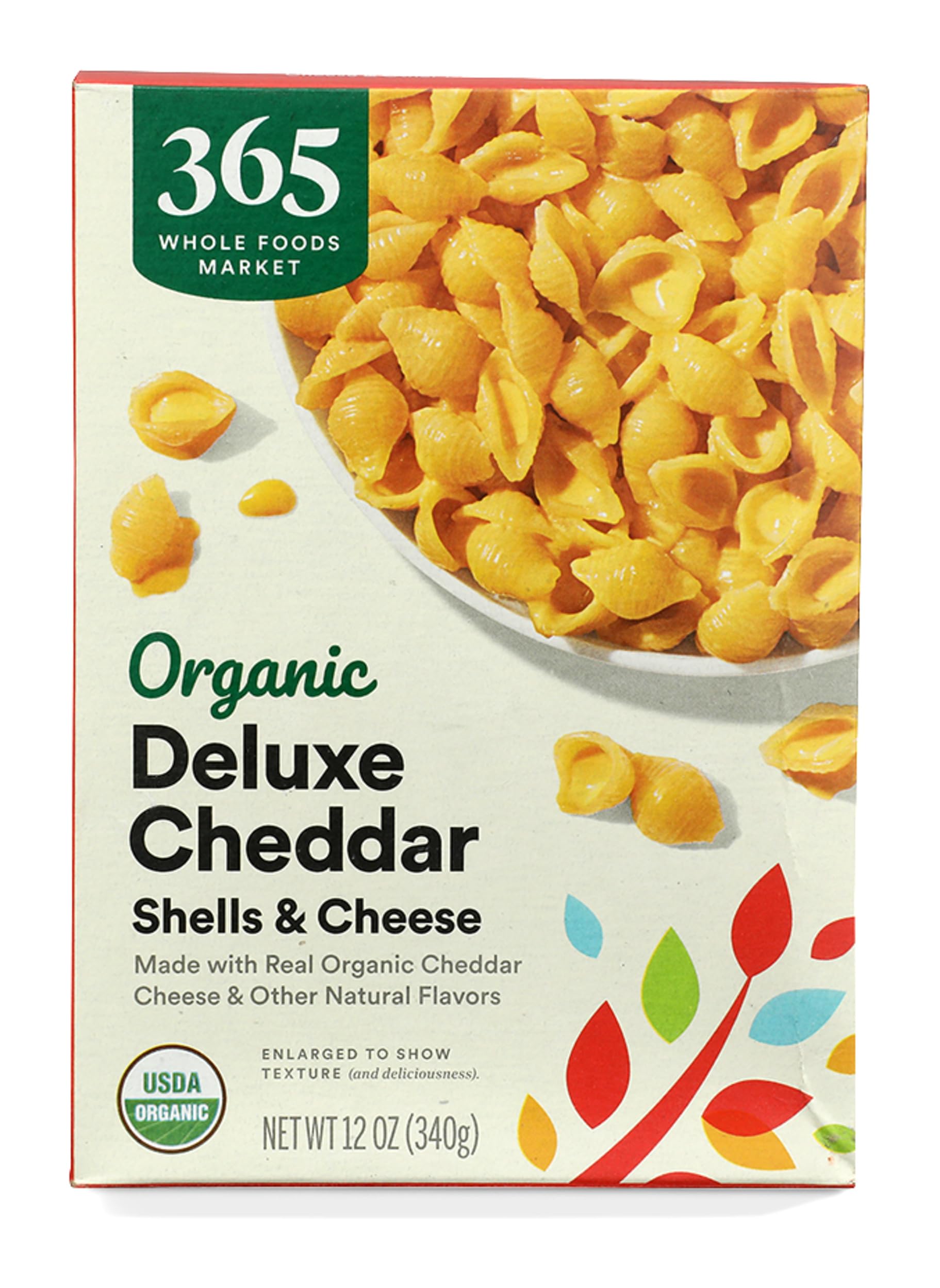 365 by Whole Foods Market, Organic Deluxe Cheddar Shells and Cheese, 12 Ounce