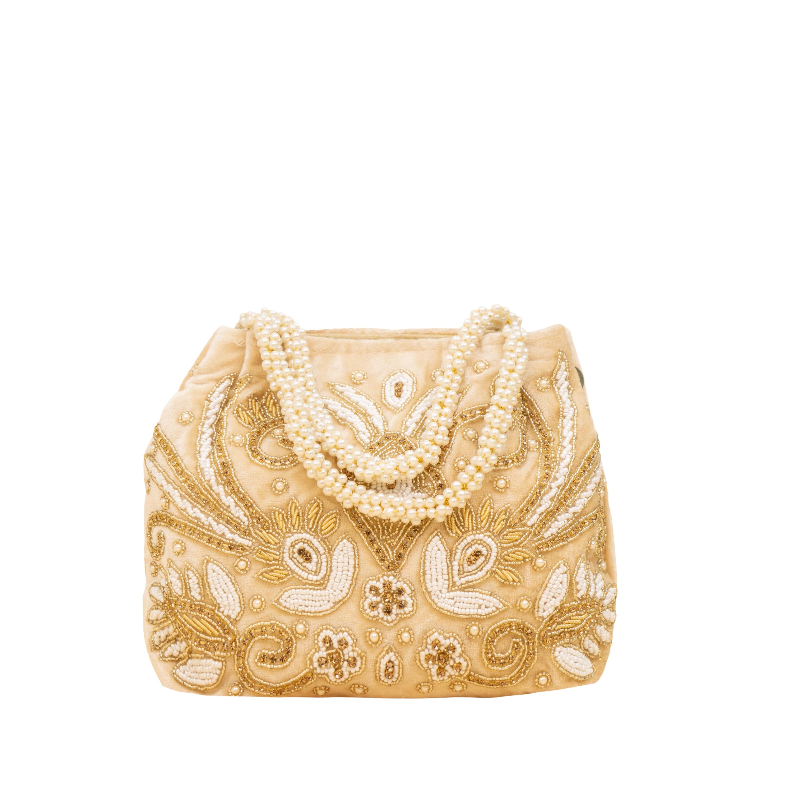 cara fashion Celeste Velvet Thread Potli Bag for Women | Designer Wedding Potli | Ethnic Handbag for Ladies | Batwa Potlis Hand Bag | Bridal Purse for women | Marriage Potli Bags-picture-25