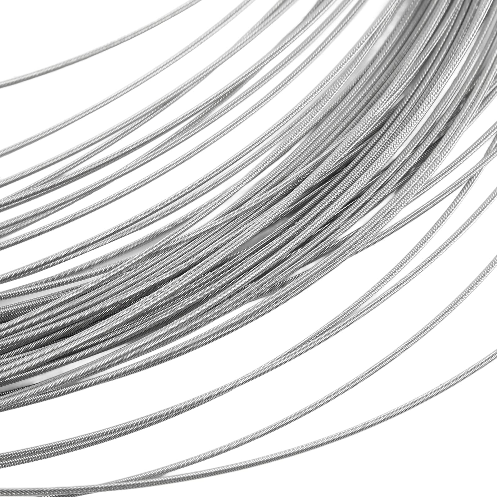 Câble de Frein de Vélo en Acier Inoxydable, Haute Performance, Rouleau en Plastique, 50 Pièces pour Vélos de Montagne, Diamètre 1,2 Mm, Longueur 1700 Mm