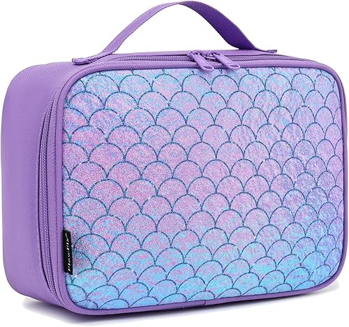 Miniatura 3 de FlowFly - FlowFly - Lonchera térmica para niños, minihielera suave para el regreso a clases, lonchera para niñas, niños, morado brillante