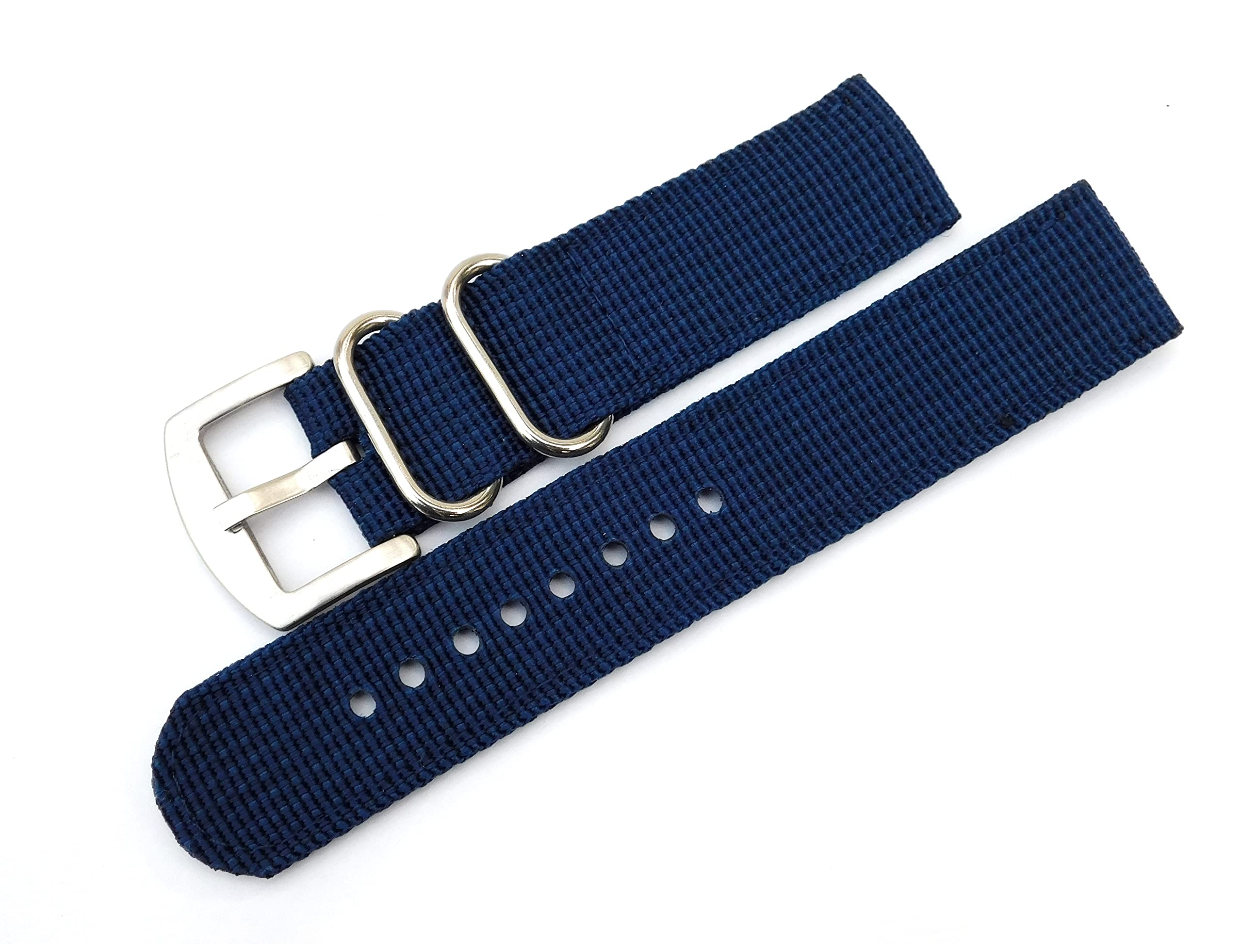 20mm Stech Nylon Two Piece Strap For Watch Compatible with Analog And Smart Watch -Navy Blue (B09RQSYX5B) Amazon Price History, Amazon Price Tracker