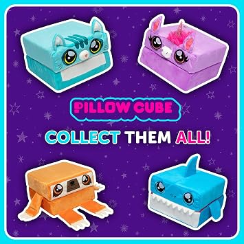 Pillow Cube Kid Cube - Toddler Pillow, Animal Pillows for Kids, Plush Pillows for Sleeping, Plushies, Memory Foam - Callie, Cat Pillow