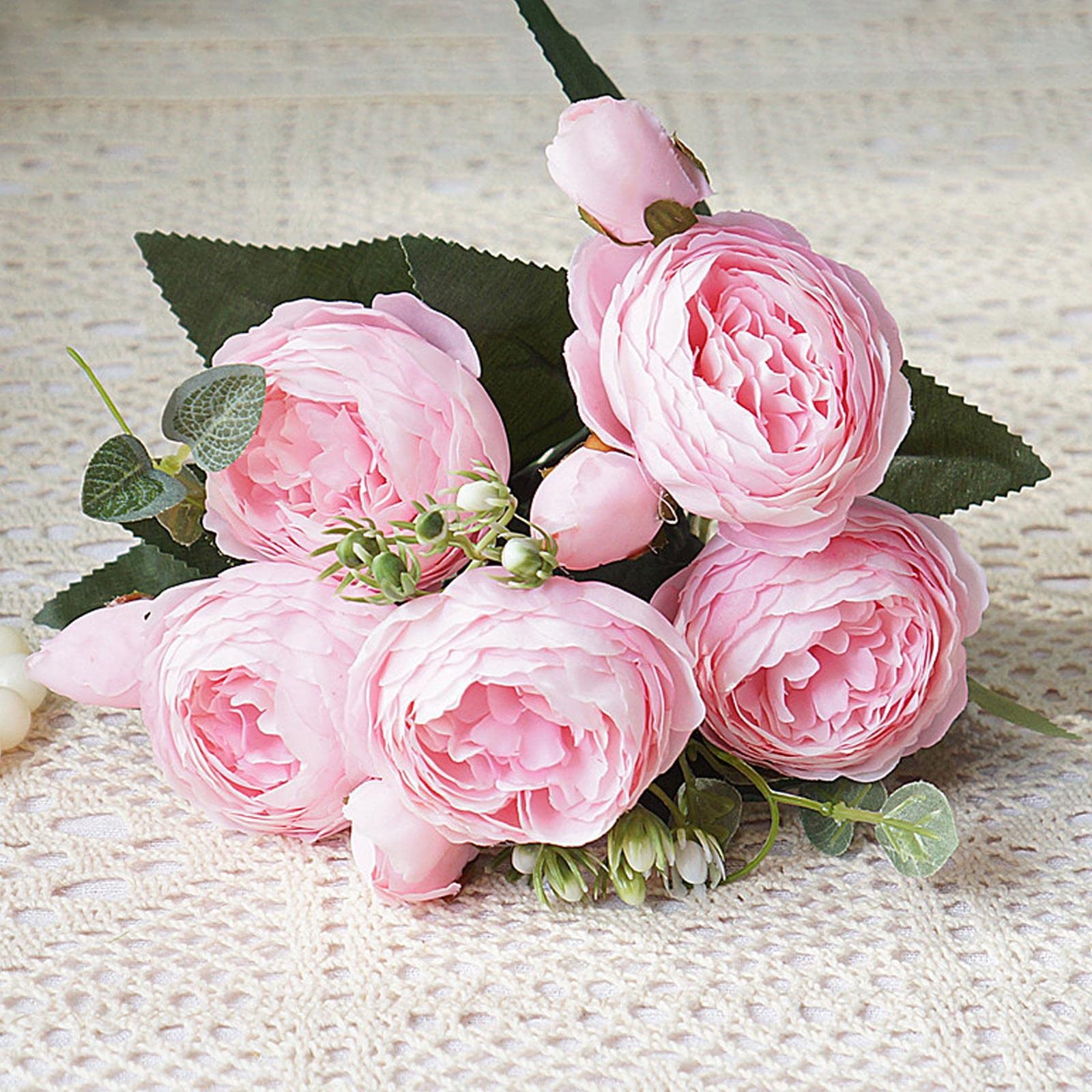 Hyxodjy 40 Pezzi Teste Di Fiori Artificiali,Artificialiori Finti Per Decorazioni Rose Finte Teste Di Fiori Artificiali Mini Fiori Di Seta Colorati - Foto 11