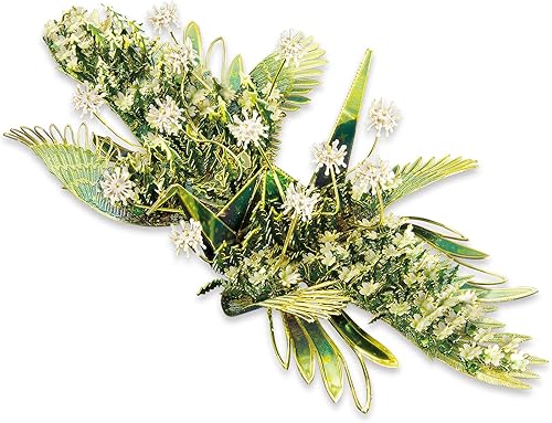 Miniatura 1 de Piececool Rompecabezas de modelo de metal 3D para adultos, kits de construcción de grúas de deseos de diente de león, rompecabezas de rompecabezas