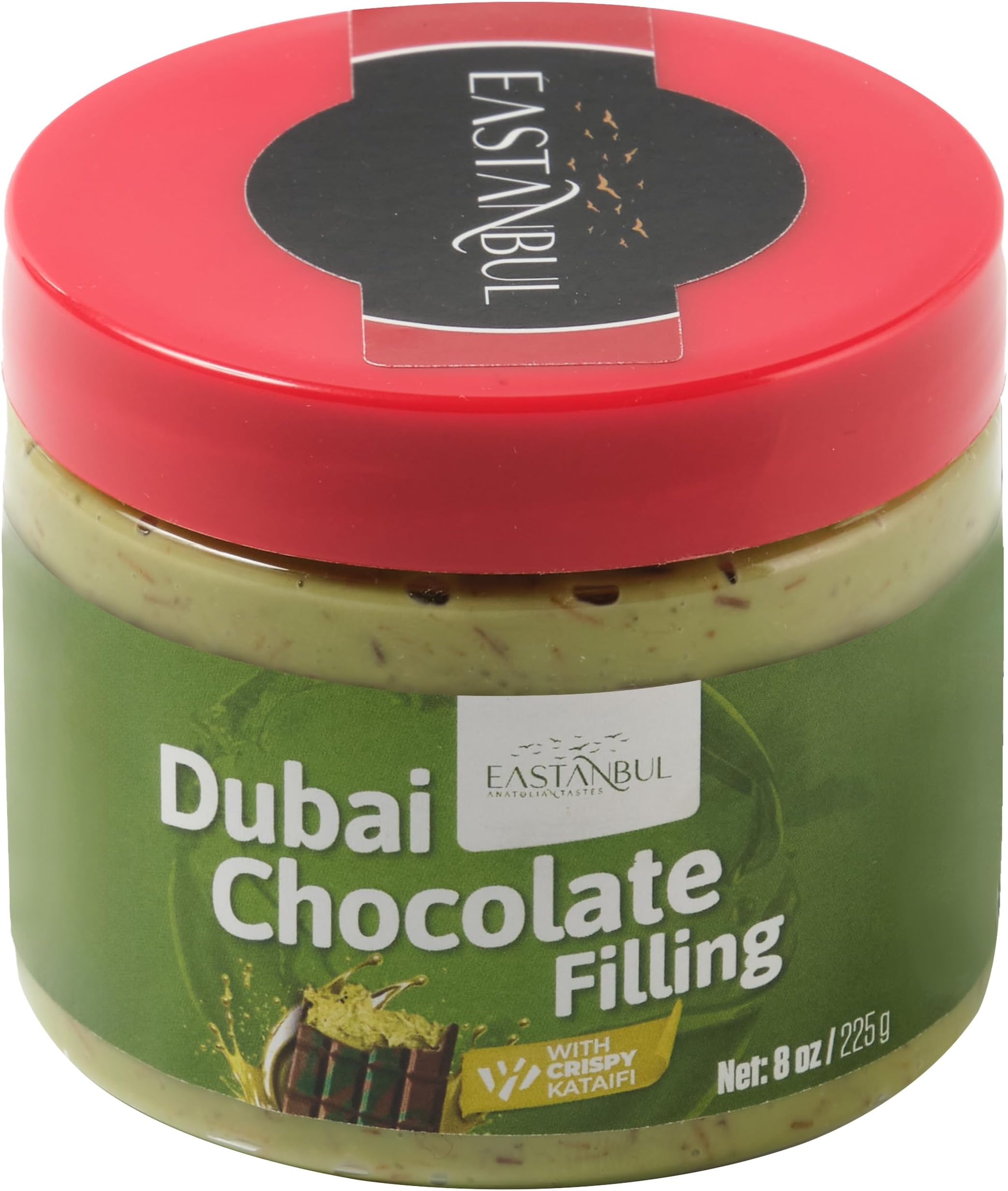 Dubai Chocolate Bar Mixture, 8oz, Dubai Chocolate Bar Pistachio Filling, Crispy Premium Kataifi and Pistachio Cream, Single Ingredient to Make Viral Candy, No Palm Oil