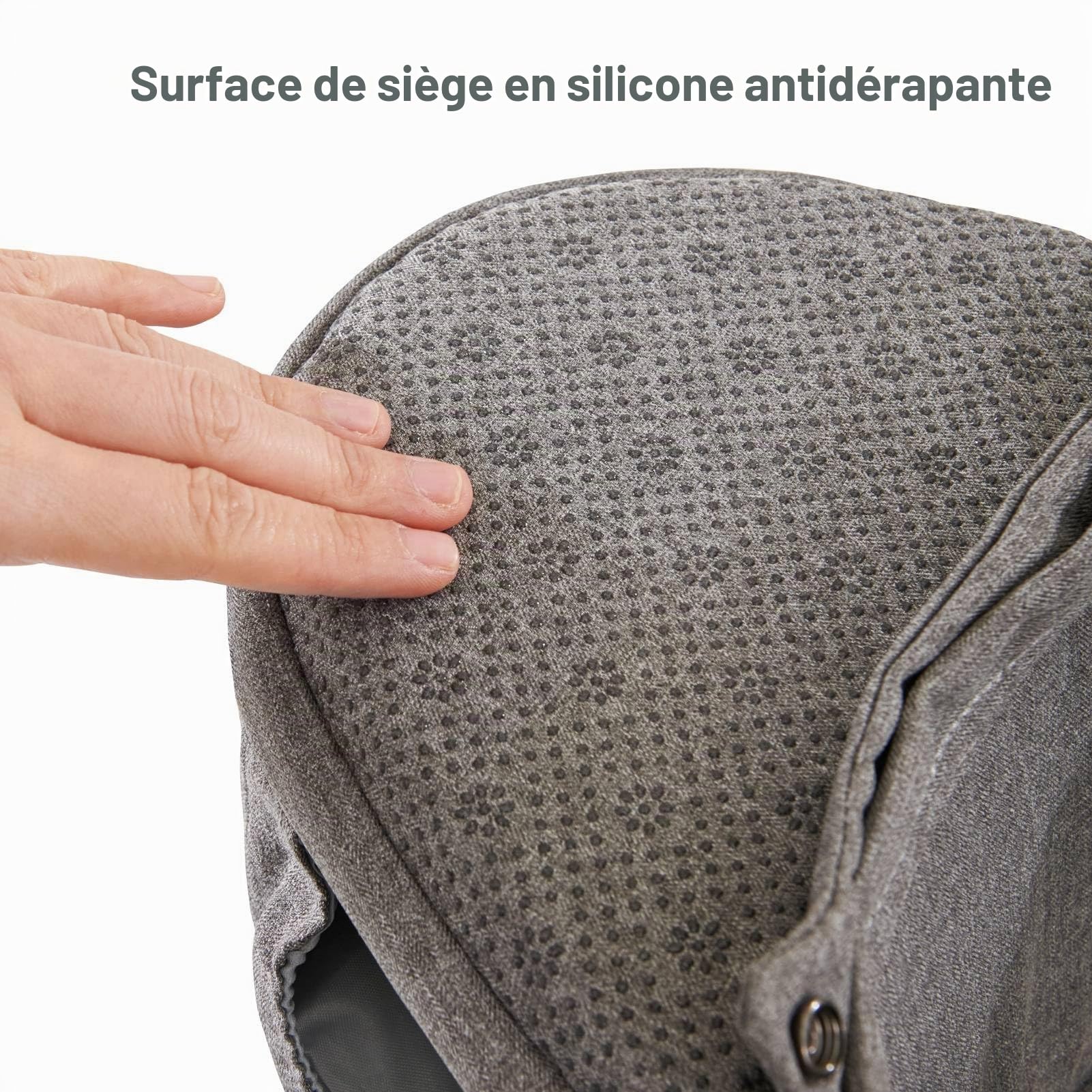 SUNVENO Baby Carrier, 6-in-1 Ergonomic Hipseat Carrier with Breathable Air Mesh, Front and Back Hip Seat Carriers for 7-48 lbs Babies, Padded Shoulder Strap for All Season, Grey