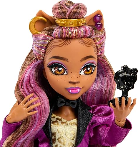 Miniatura 2 de Monster High Muñeca de lobo Clawdeen en Monster Ball Party Fashion con accesorios temáticos como globos