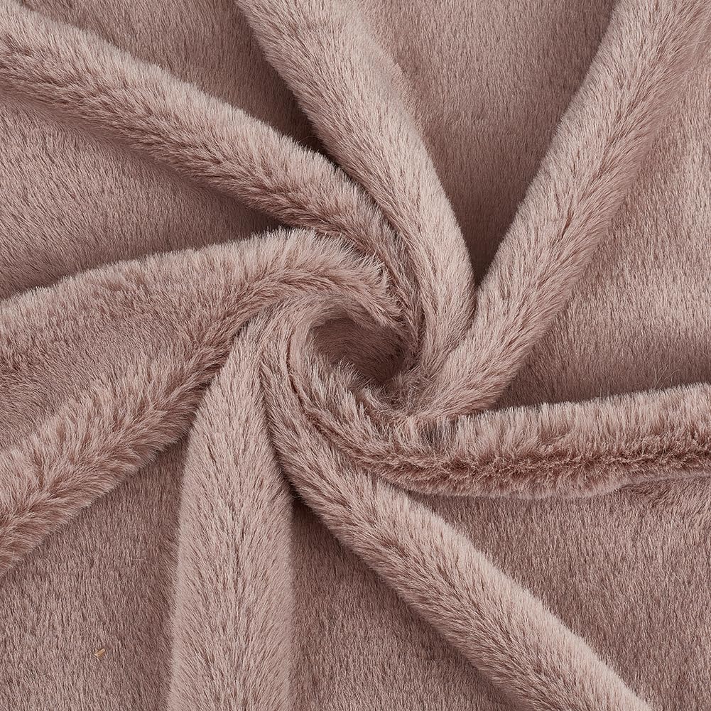 BENECREAT 160x50cm/63x20 Inch Short Hair Faux Fur Fabric, Tan Pre-Cut Craft Fur Fabric Shaggy Patches for Costumes, Apparel, Rugs, Pillows, Decorations โ image 1