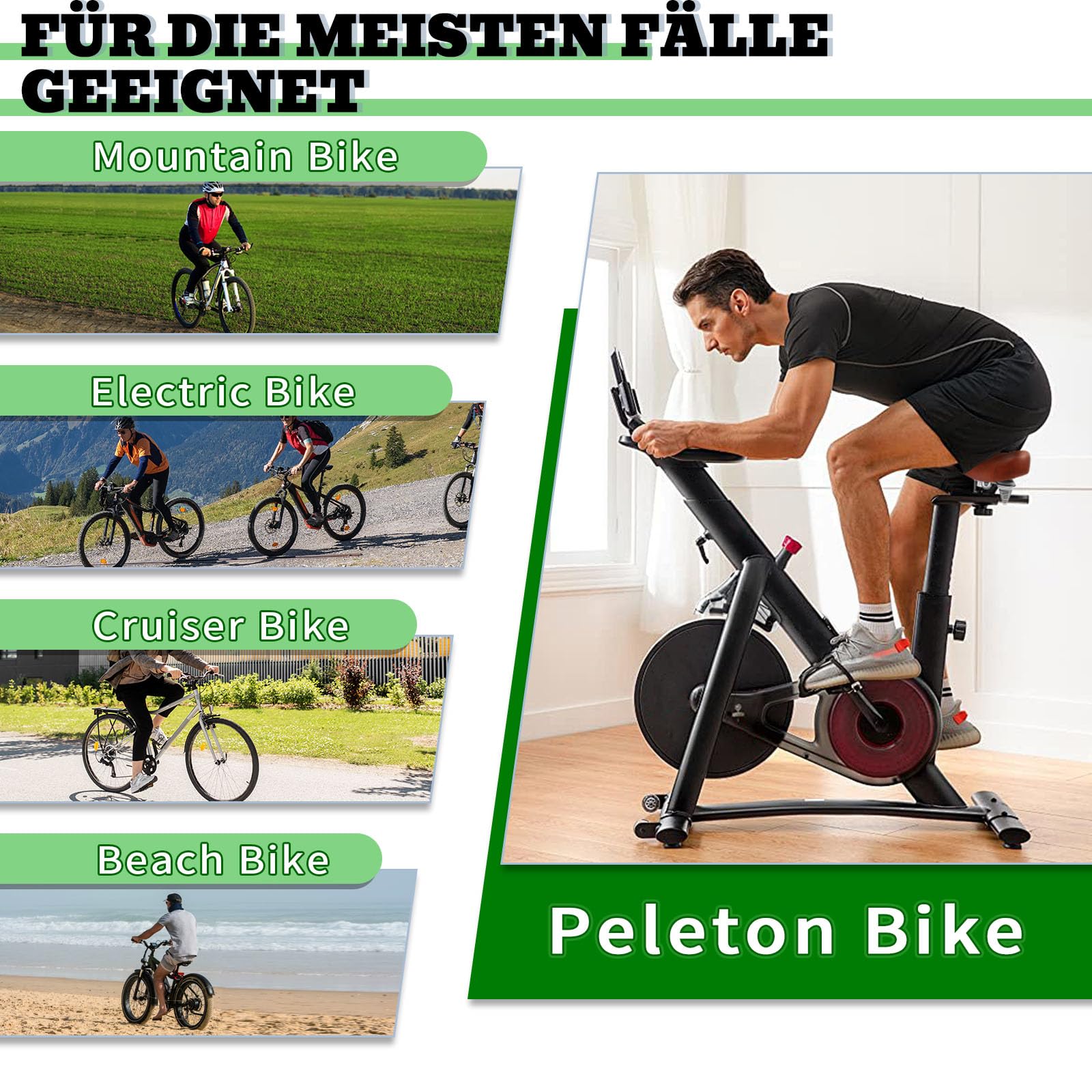 Selle de vélo en gel, large, confortable, respirante et douce, imperméable, amortissant les chocs