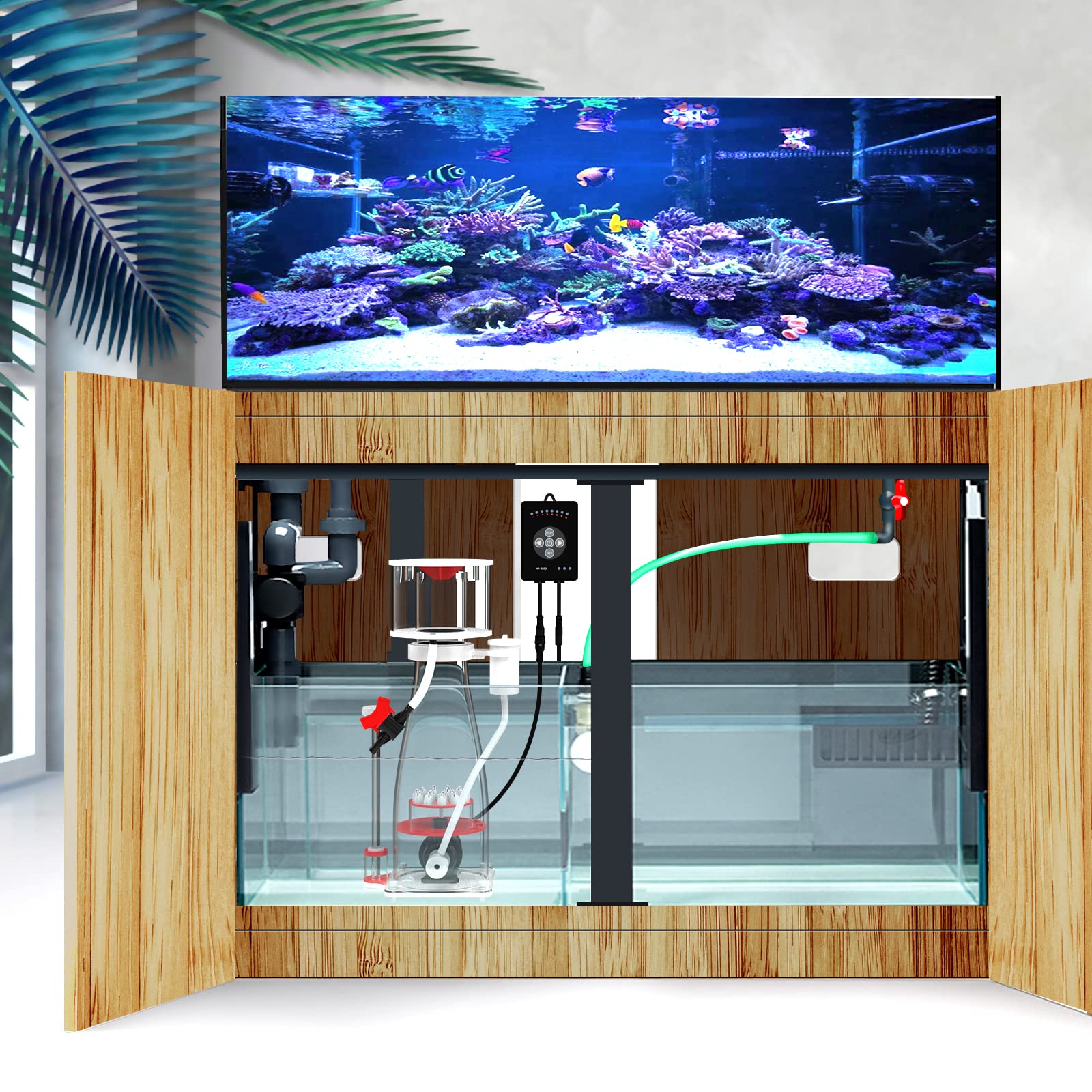 MagTool Espumador de Proteínas para Acuario, Skimmer Interno DC con Bomba de Aguja Ajustable, para Tanque Marino de 135–185Gal (N170 Plus)