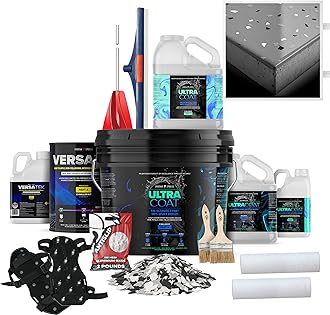 - Epoxy Floor Kit for Concrete - USA Made - 2X Thicker, Industrial Grade, Residential & Commercial. 300-400 sq ft or 600 sq ft Kits. Many Styles (Medium Gray with Domino Flake, 600 ft²)