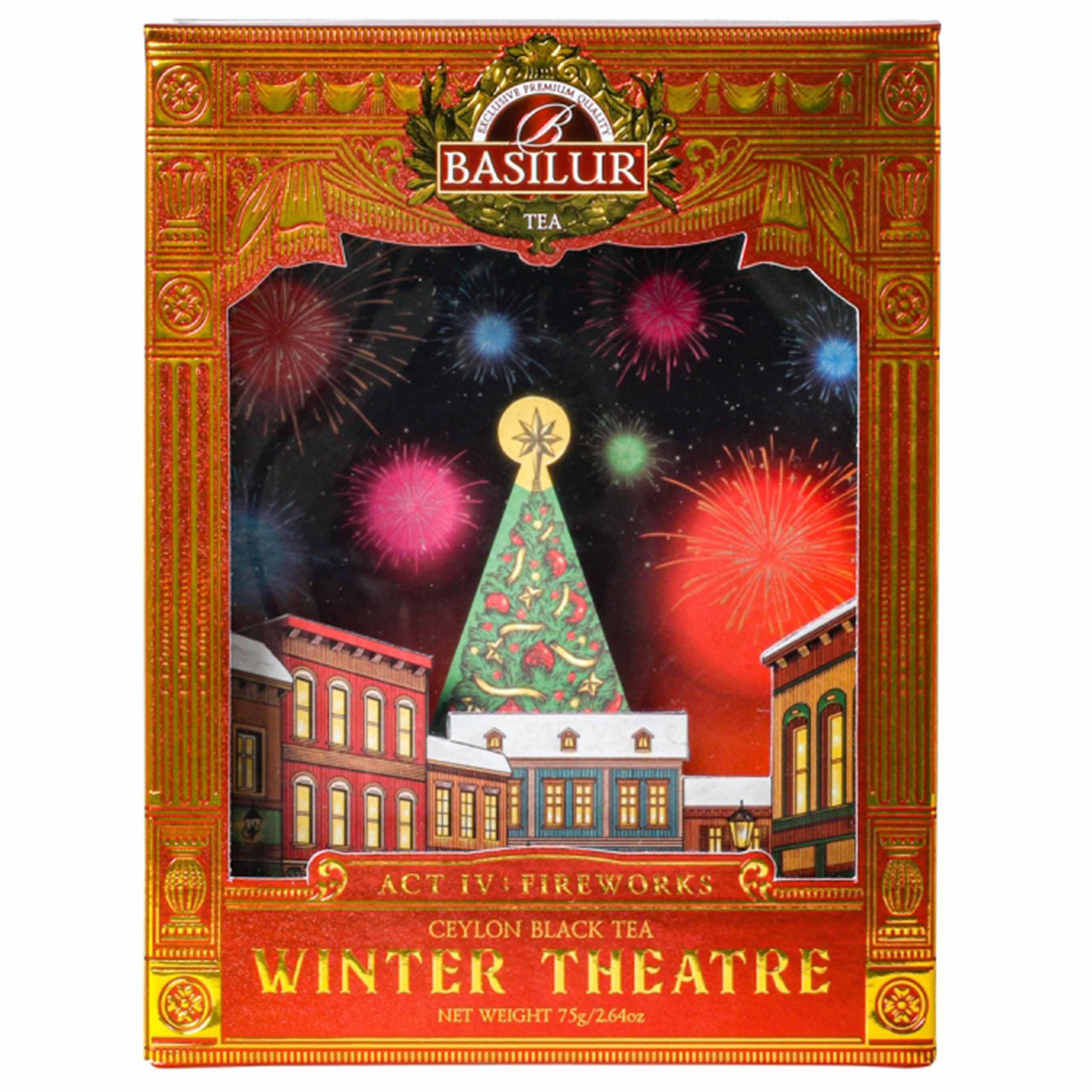 BASILUR Winter Theatre ACT IV - Czarna herbata liściasta, cejlońska Orange Pekoe 75g x6
