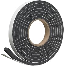 EVA Foam Weather Seal Strip 13 ft, Self Adhesive Peel & Stick Anti Slip Cushion Tape for Door, Window, Cabinet, Table, Chair, Furniture & DIY Projects 2cm x 6mm Thick