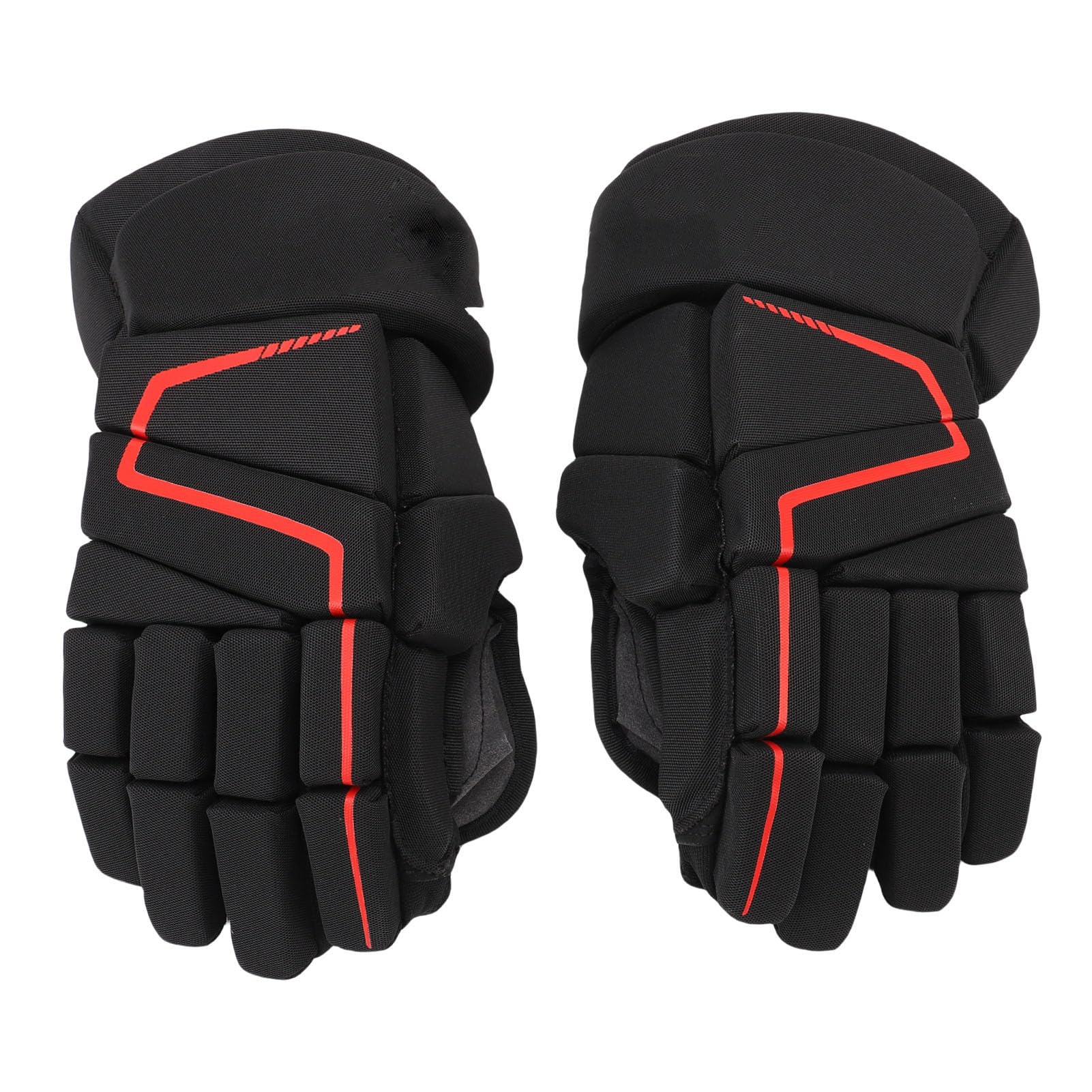 Guantes de Hockey, 2 Pares de Guantes Protectores de Hockey sobre Ruedas Acolchados de Espuma EVA de Nailon Transpirable para Jugadores entusiastas de los Deportes